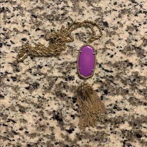 Kendra Scott Long Purple Necklace